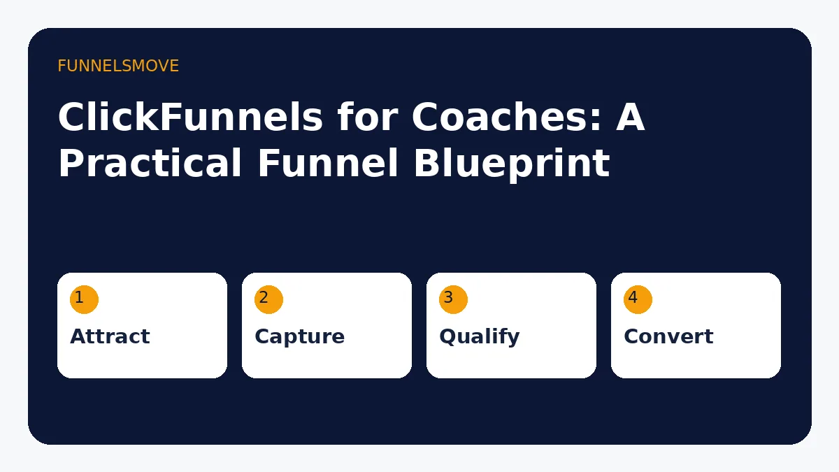 ClickFunnels for coaches funnel blueprint from lead magnet to consultation and onboarding